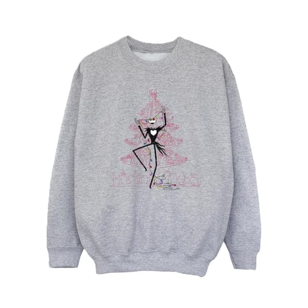 Disney The Nightmare Before Christmas Tree Rosa Sweatshirt för flickor