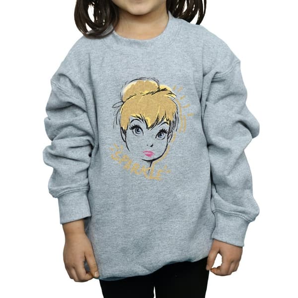 Disney Girls Tinkerbell Sparkle Sweatshirt