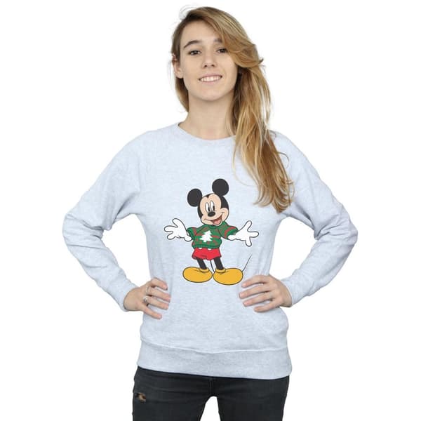 Disney Dam/Tjej Musse Pigg Jul Jumper Stroke Sweatshirt