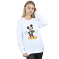 Miniatyrbillede 2 af 3: Disney Womens/Ladies Mickey Mouse Christmas Jumper Stroke Sweatshirt