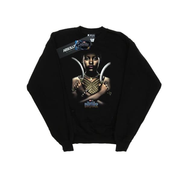 Marvel Black Panther Nakia Poster-tröja för pojkar Black 7-8 Years