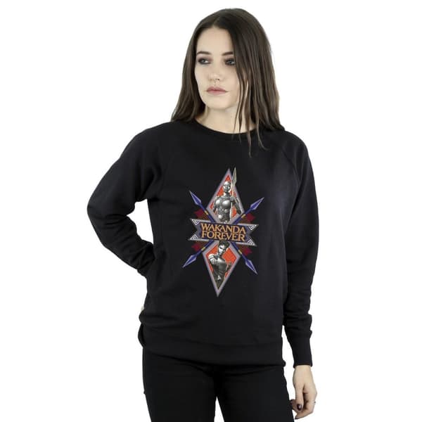 Marvel Wakanda Forever Tribal Spear Chest - Sweatshirt för kvinnor/damer