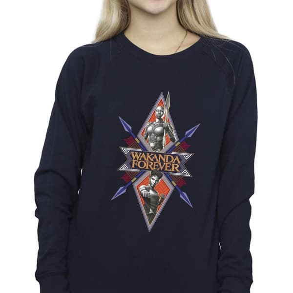 Marvel Wakanda Forever Tribal Spear Chest - Sweatshirt för kvinnor/damer