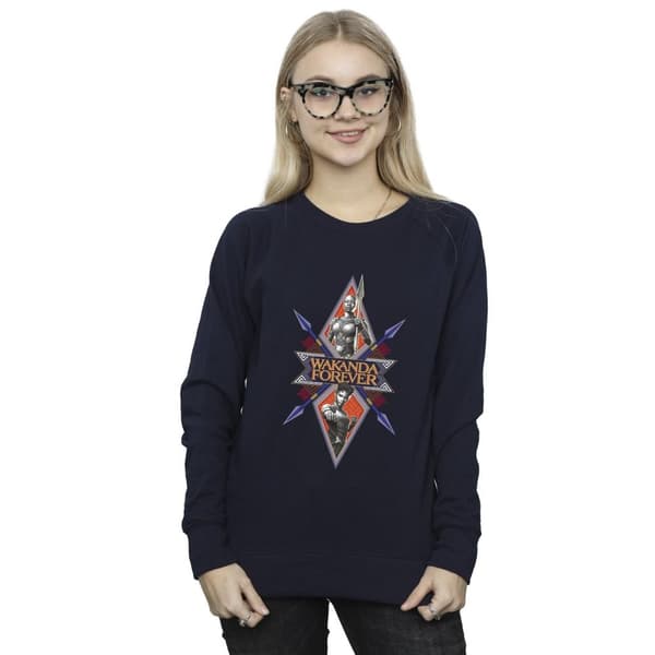 Marvel Wakanda Forever Tribal Spear Chest - Sweatshirt för kvinnor/damer