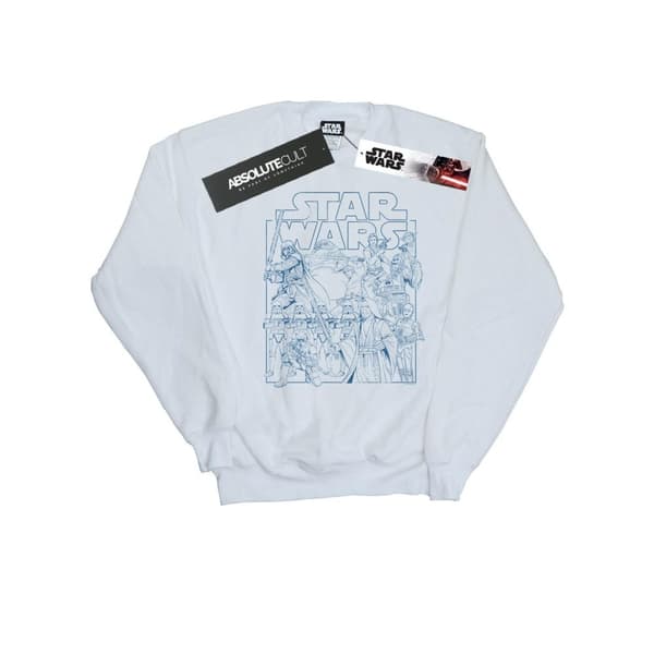 Star Wars Sweatshirt med konturerad skiss för kvinnor/damer