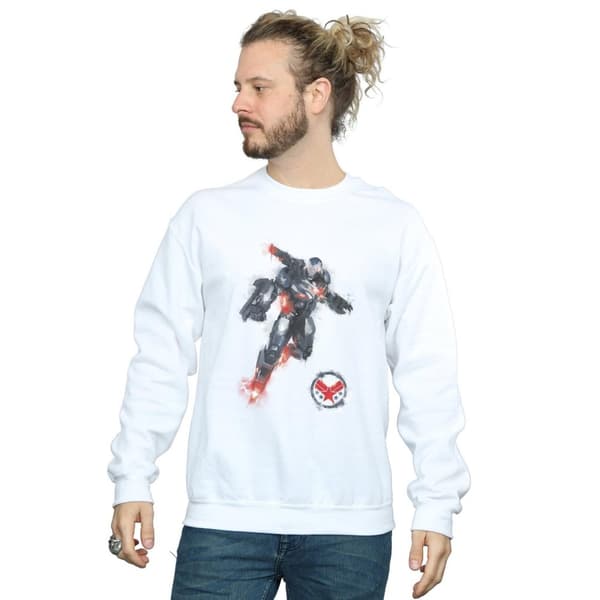 Marvel Mens Avengers Endgame Painted War Machine Sweatshirt