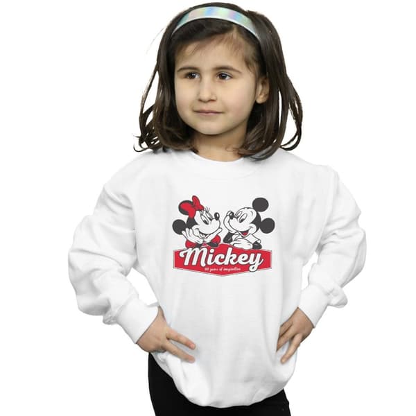 Disney Girls Mickie And Minnie 90 Years Sweatshirt