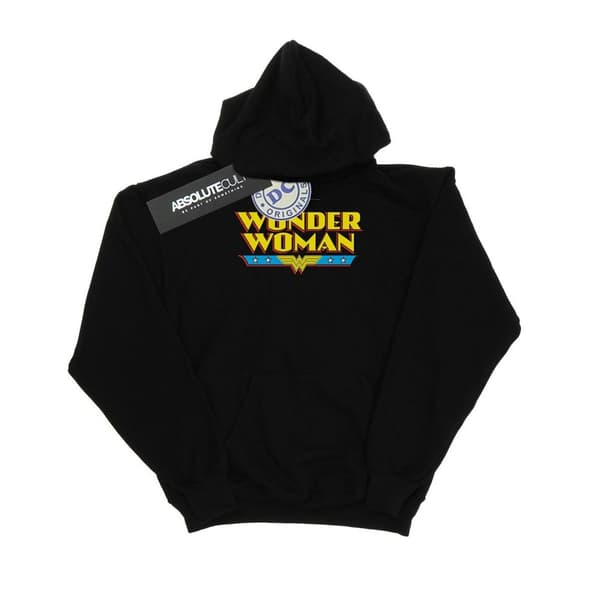 DC Comics Mens Wonder Woman Text Logo Hoodie