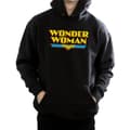 Miniatyrbillede 3 af 5: DC Comics Mens Wonder Woman Text Logo Hoodie