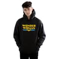 Miniatyrbillede 2 af 5: DC Comics Mens Wonder Woman Text Logo Hoodie