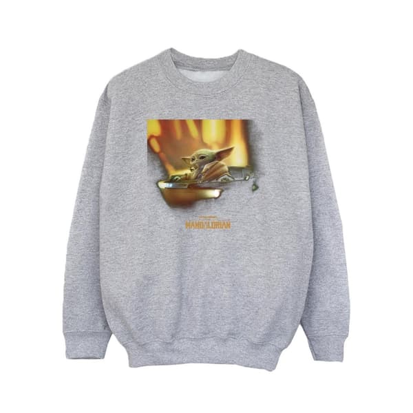 Star Wars Girls The Mandalorian Grogu Painted Sweatshirt