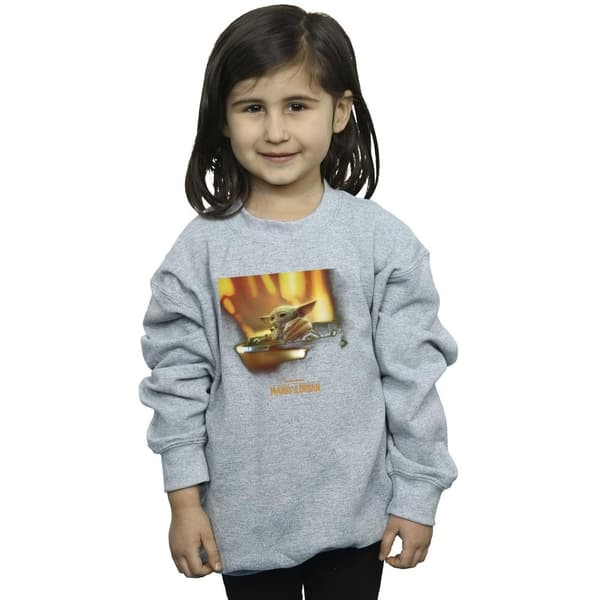 Star Wars Girls The Mandalorian Grogu Painted Sweatshirt