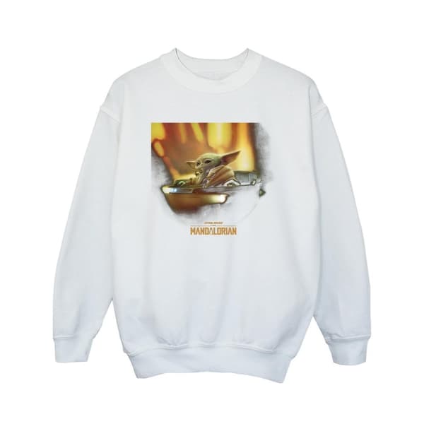Star Wars Girls The Mandalorian Grogu Painted Sweatshirt