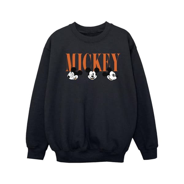 Disney Girls Mickey Mouse Faces Sweatshirt