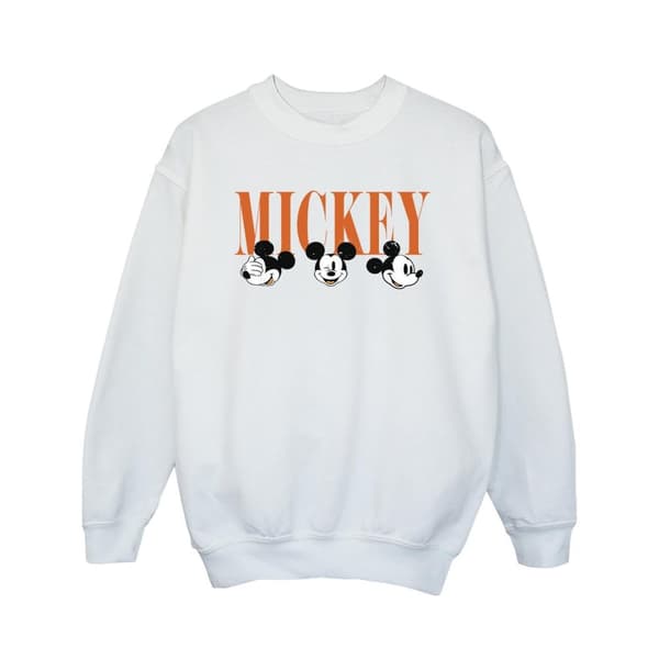Disney Girls Mickey Mouse Faces Sweatshirt