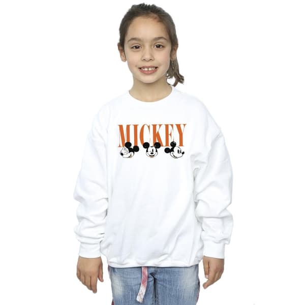 Disney Girls Mickey Mouse Faces Sweatshirt