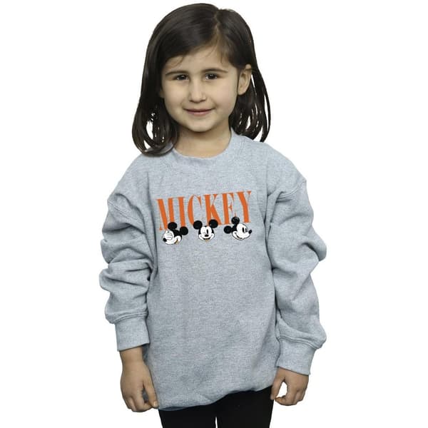 Disney Girls Mickey Mouse Faces Sweatshirt