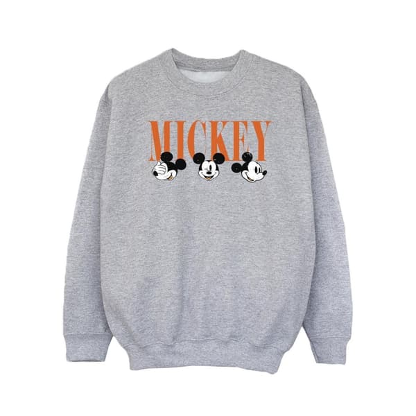 Disney Girls Mickey Mouse Faces Sweatshirt