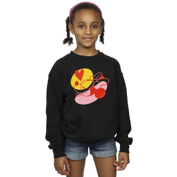 Disney Girls Minnie Mouse Tongue Heart Sweatshirt