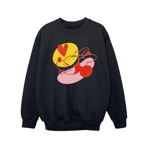 Disney Girls Minnie Mouse Tongue Heart Sweatshirt
