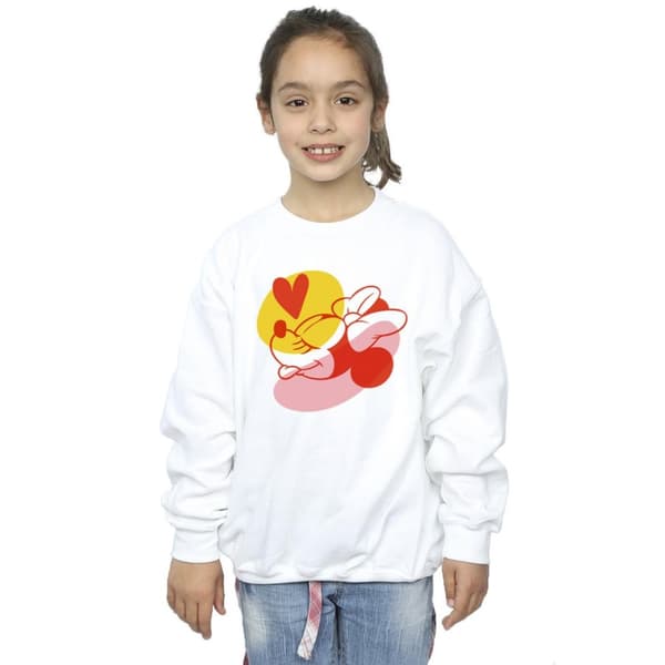 Disney Girls Minnie Mouse Tongue Heart Sweatshirt