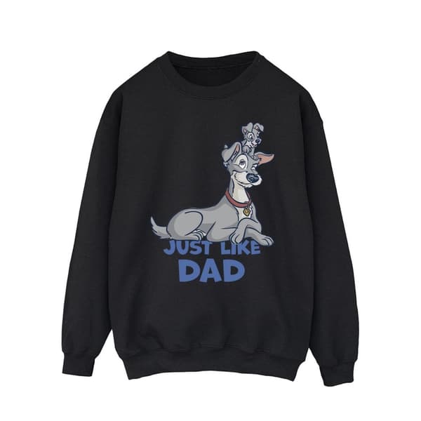 Disney Mens Lady And The Tramp Just Like Dad Sweatshirt