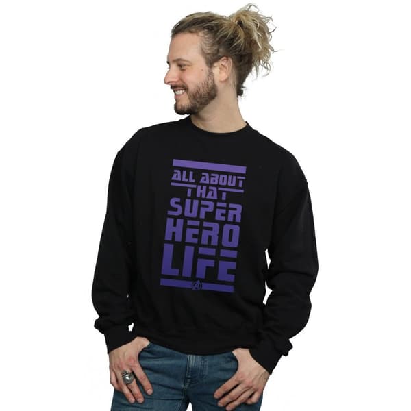 Marvel Mens Avengers Endgame Superhero Life Sweatshirt
