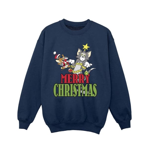 Tom And Jerry Sweatshirt med julkulor för flickor
