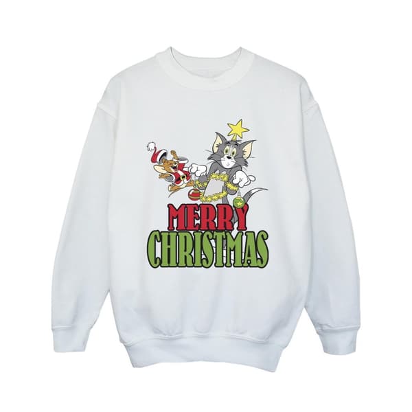 Tom And Jerry Sweatshirt med julkulor för flickor