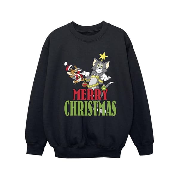 Tom And Jerry Sweatshirt med julkulor för flickor