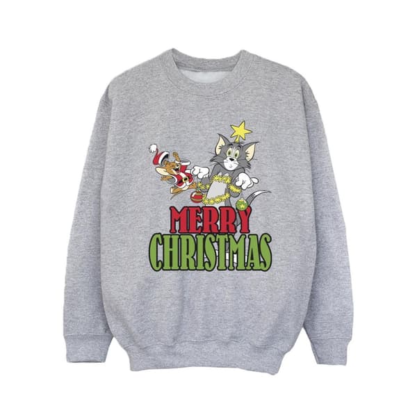 Tom And Jerry Sweatshirt med julkulor för flickor