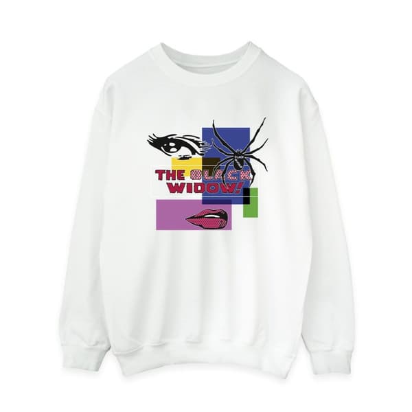 Marvel Womens/Ladies Black Widow Pop Art Sweatshirt