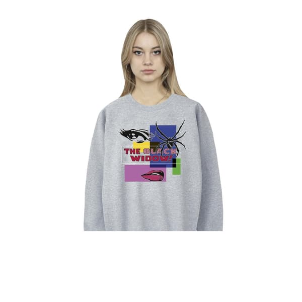 Marvel Womens/Ladies Black Widow Pop Art Sweatshirt
