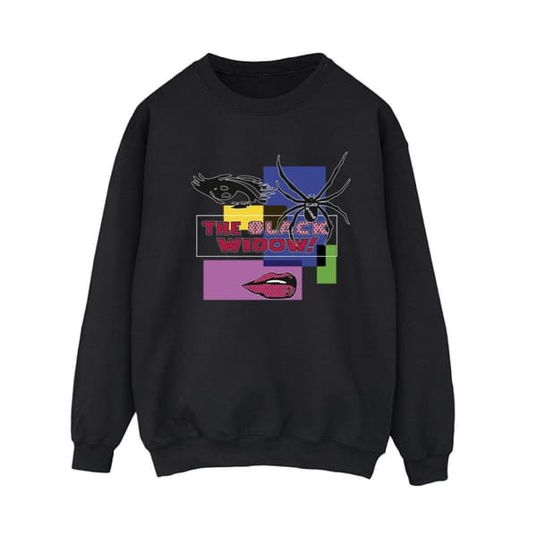 Marvel Womens/Ladies Black Widow Pop Art Sweatshirt