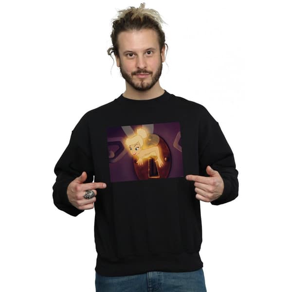 Disney Mens Tinker Bell Lock Squeeze Sweatshirt