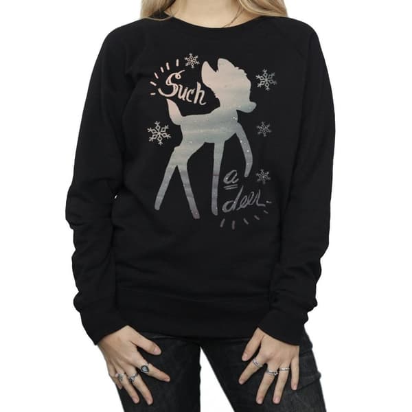 Disney Dam/Tjej Bambi Vinter Hjort Sweatshirt