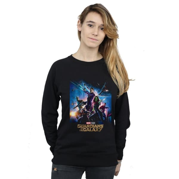 Marvel Studios Womens/Ladies Guardians Of The Galaxy Poster Sweatshirt