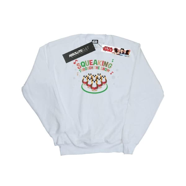 Star Wars Womens/Ladies The Last Jedi Porgs Squeaking Through The Snow Sweatshirt