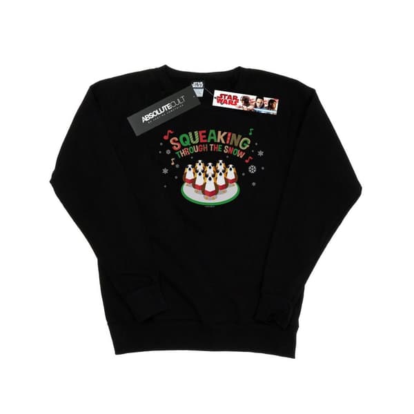 Star Wars Womens/Ladies The Last Jedi Porgs Squeaking Through The Snow Sweatshirt