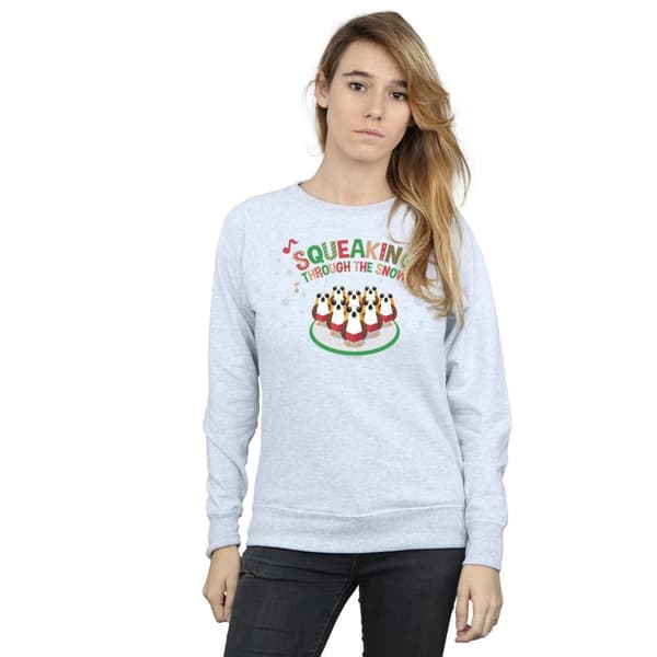 Star Wars Womens/Ladies The Last Jedi Porgs Squeaking Through The Snow Sweatshirt