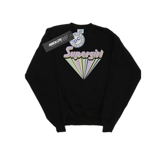 DC Comics Mens Supergirl Pastel Logo Sweatshirt