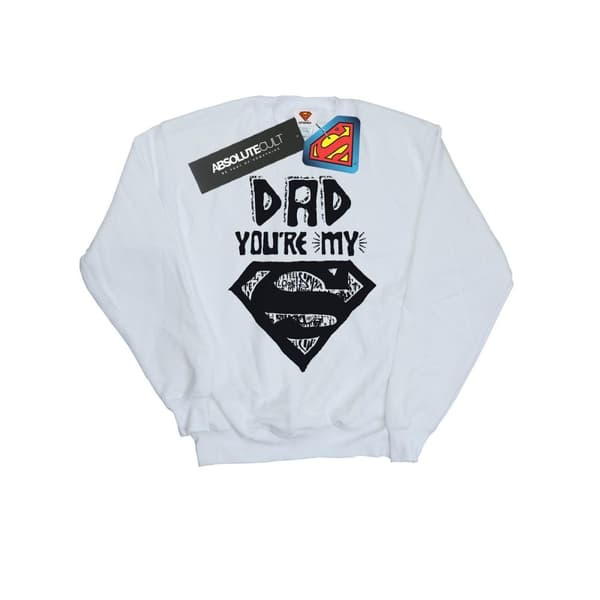 DC Comics Mens Superman Super Dad Sweatshirt