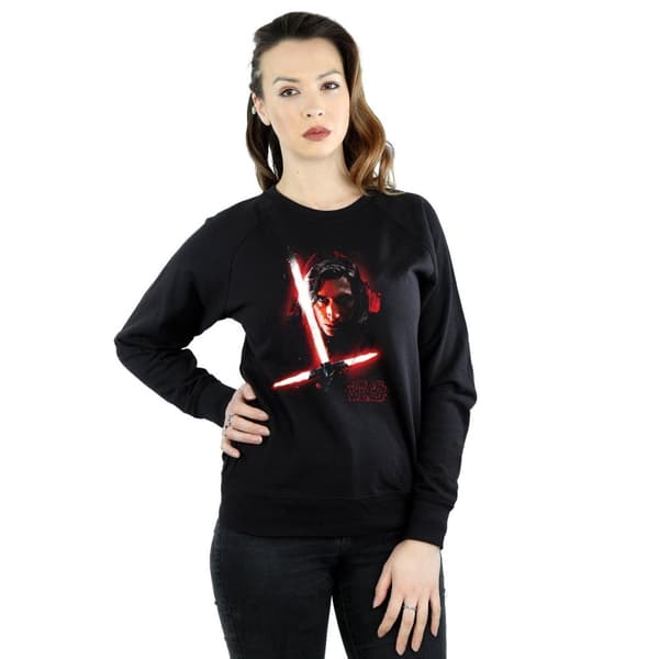 Star Wars Dam/Tjej - De sista jedi - Kylo Ren - Sweatshirt med borstad yta