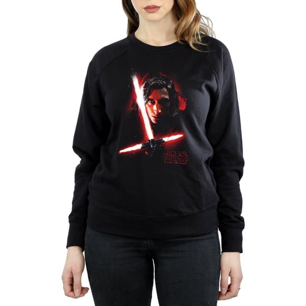 Star Wars Dam/Tjej - De sista jedi - Kylo Ren - Sweatshirt med borstad yta