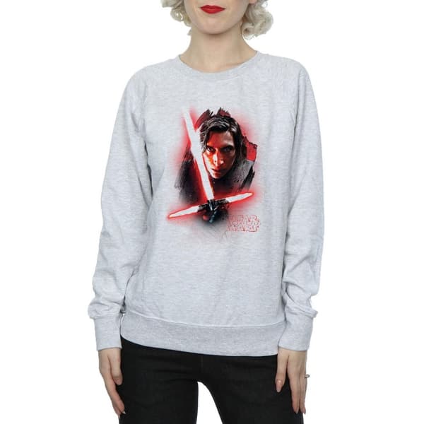 Star Wars Dam/Tjej - De sista jedi - Kylo Ren - Sweatshirt med borstad yta
