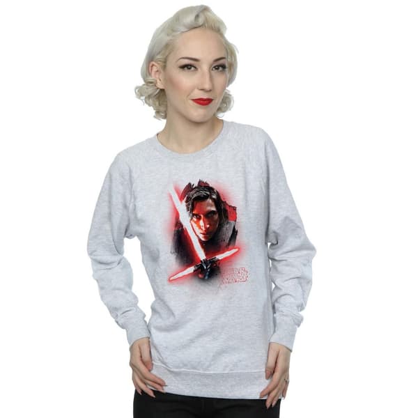 Star Wars Dam/Tjej - De sista jedi - Kylo Ren - Sweatshirt med borstad yta