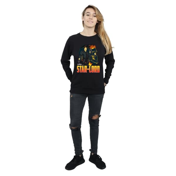 Marvel Dam/kvinnor Avengers Infinity War Star Lord Character Sweatshirt