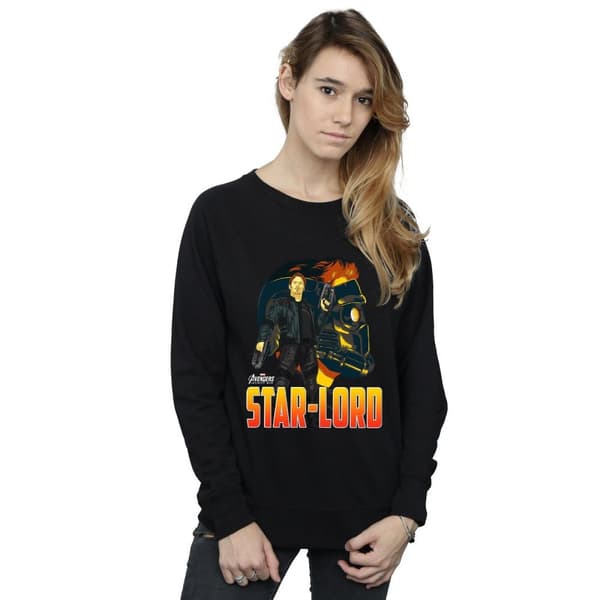 Marvel Dam/kvinnor Avengers Infinity War Star Lord Character Sweatshirt