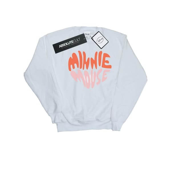 Disney Womens/Ladies Minnie Mouse Heart Shaped Sweatshirt