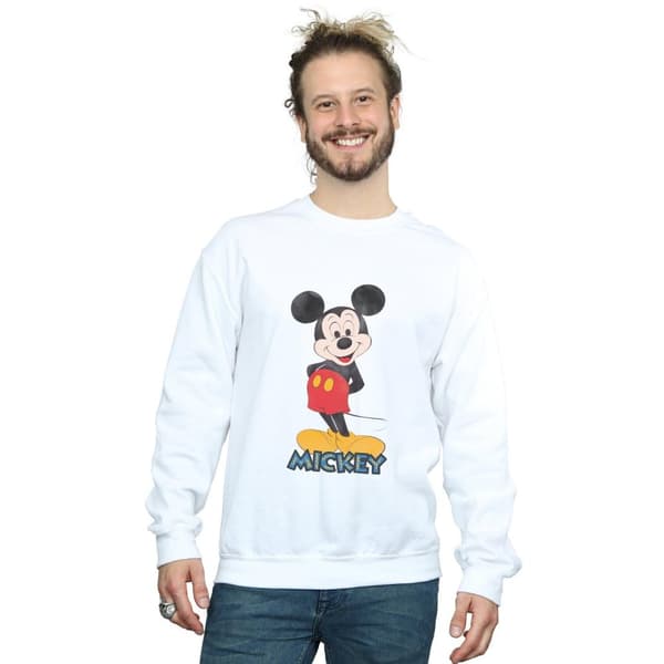 Disney Mens Musse Pigg Retro Pose Sweatshirt